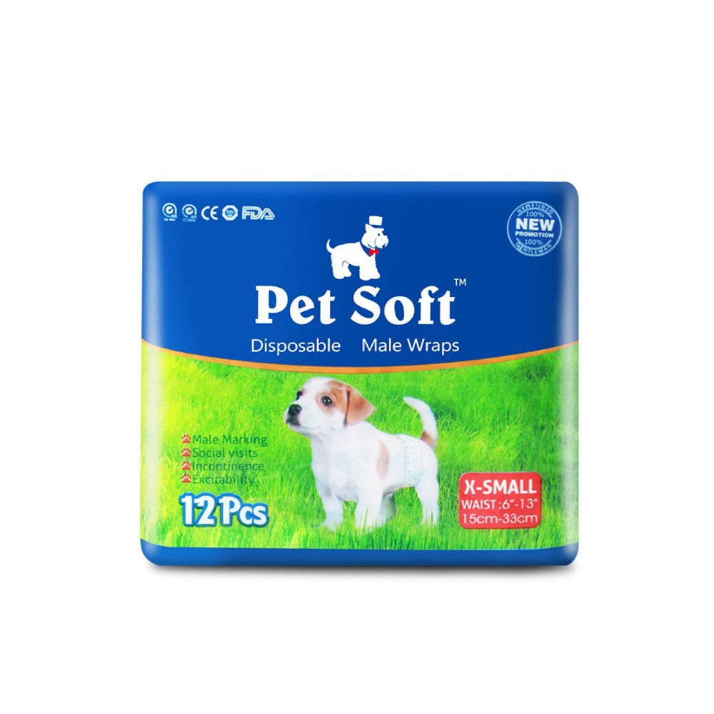 Bỉm vệ sinh cho chó đực Pet Soft 1 bịch 12 chiếc - Nhà Mèo Shop