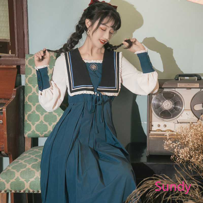 Đầm công chúa phong cách retro mùa thu Pháp thanh lịch cho nữ | BigBuy360 - bigbuy360.vn