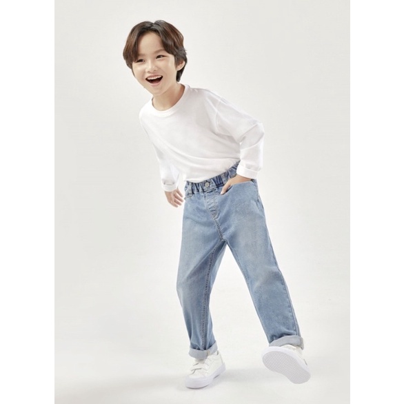 Quần jean baggy bé trai/gái xuất Hàn TOP 10