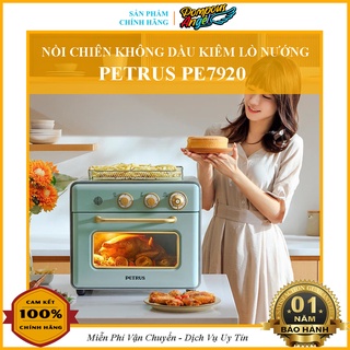 [Chính hãng] Lò nướng đa năng kiêm nồi chiên không dầu PETRUS PE7920 20L màu xanh mint bảo hành 12 tháng