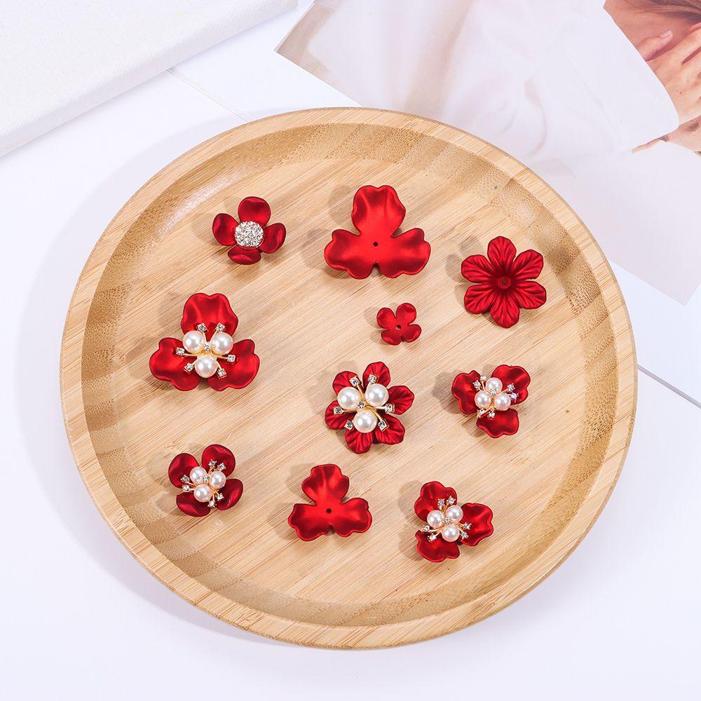 Set 5 Kẹp Tóc Hợp Kim Hình Bông Hoa Xinh Xắn