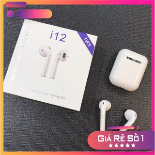 Tai Nghe Bluetooth Không Dây cảm ứng i12 TWS (cho Androi và IOS)