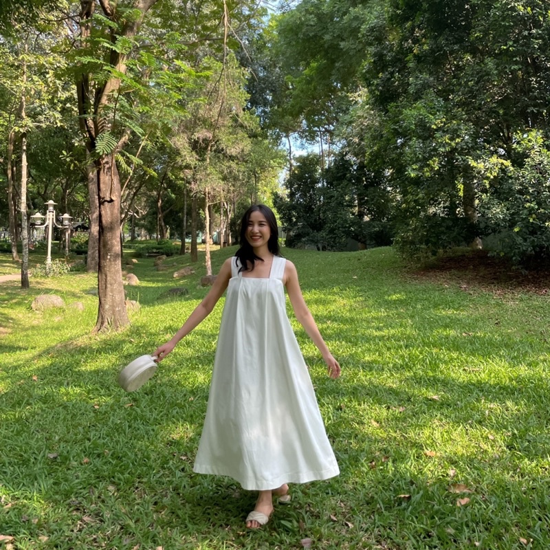 Đầm đi biển suông dài lưng chéo xòe rộng Princess Dress - Miahou closet