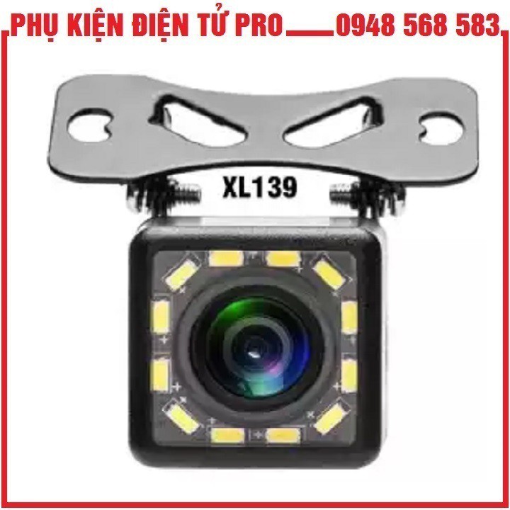 CAMERA LÙI Ô TÔ CHỐNG NƯỚC 12 ĐÈN LED