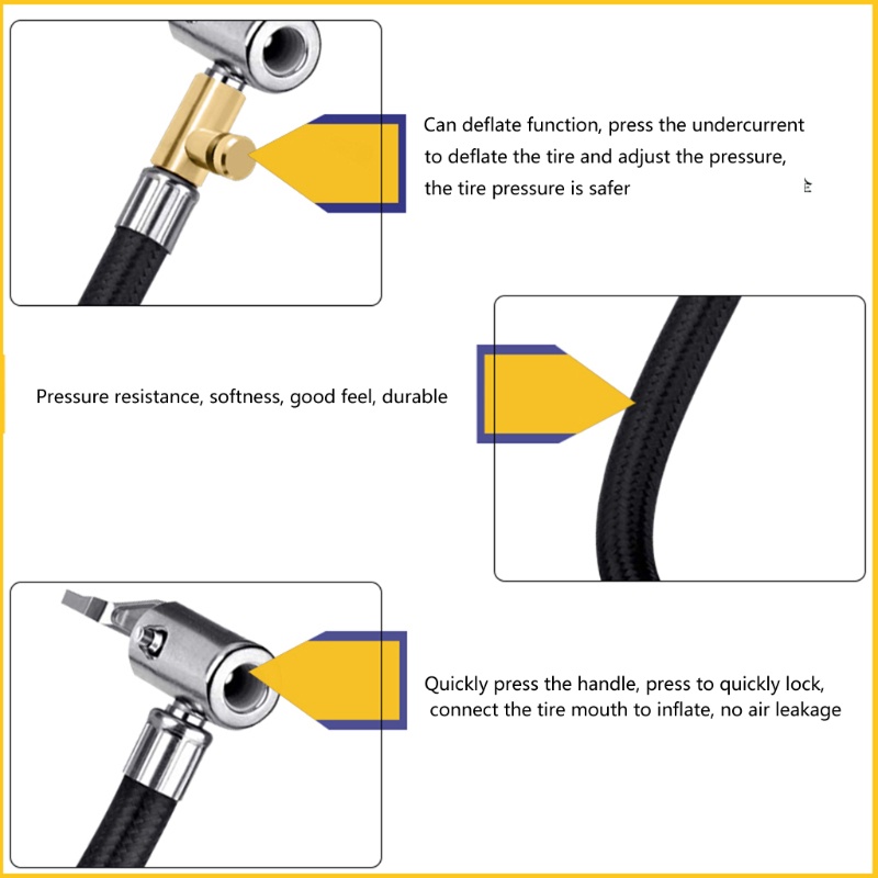 Đầu Nối Ống Bơm Hơi Bánh Xe Tháo Lắp Nhanh Tiện Dụng