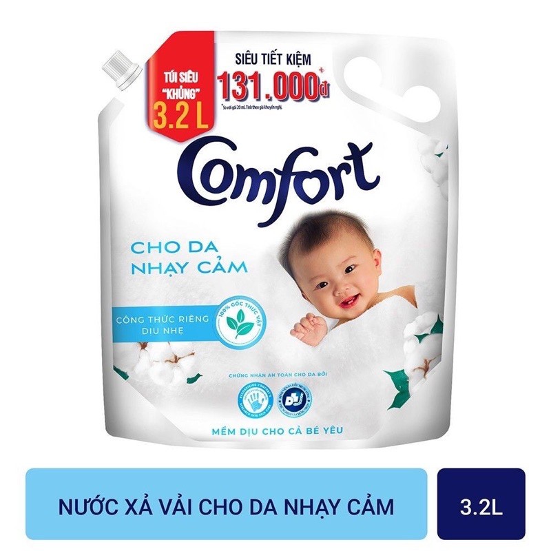 [GIẢM SỐC] NƯỚC XẢ VẢI COMFORT HƯƠNG NƯỚC HOA THIÊN NHÊN BELLA / SOPHIA 3,2L