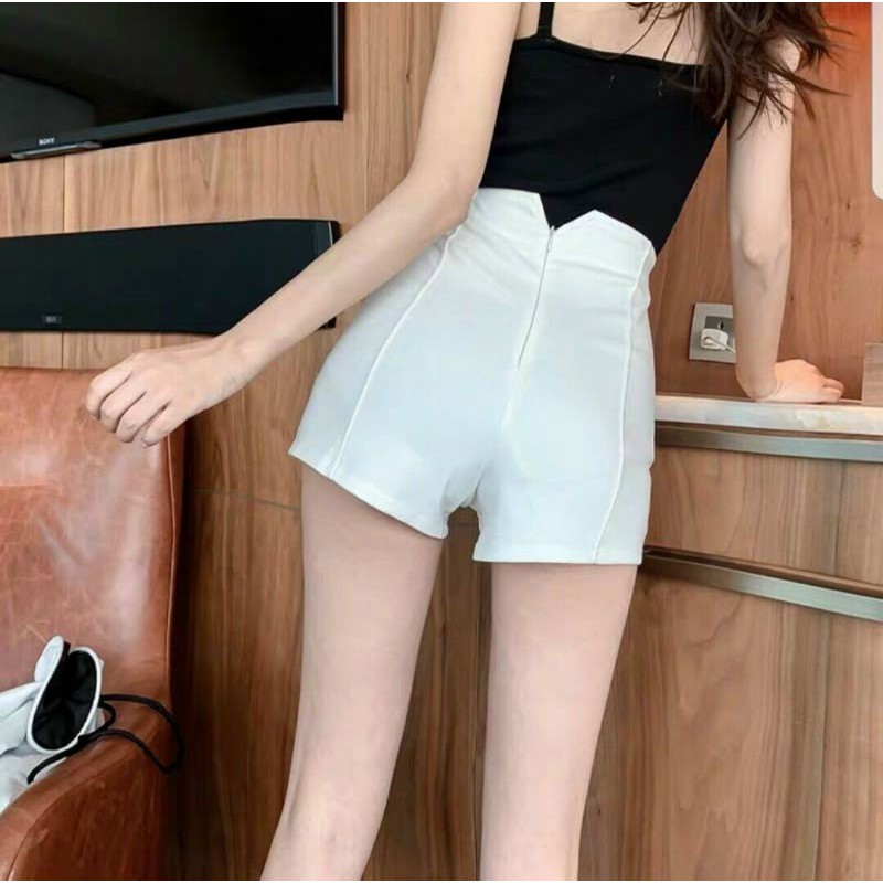 [ Mã FAMAYWA giảm 10K đơn 50K] Quần Shorts kaki cổ V co giãn lưng cao mẫu mới Hot Trend | WebRaoVat - webraovat.net.vn