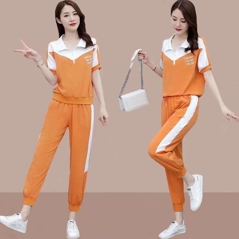 ✨Hàng Mới Đã Sẵn Sàng✨Bộ Đồ Thể Thao Hai Món Dáng Rộng Phong Cách Hàn Quốc Thời Trang Mùa Hè