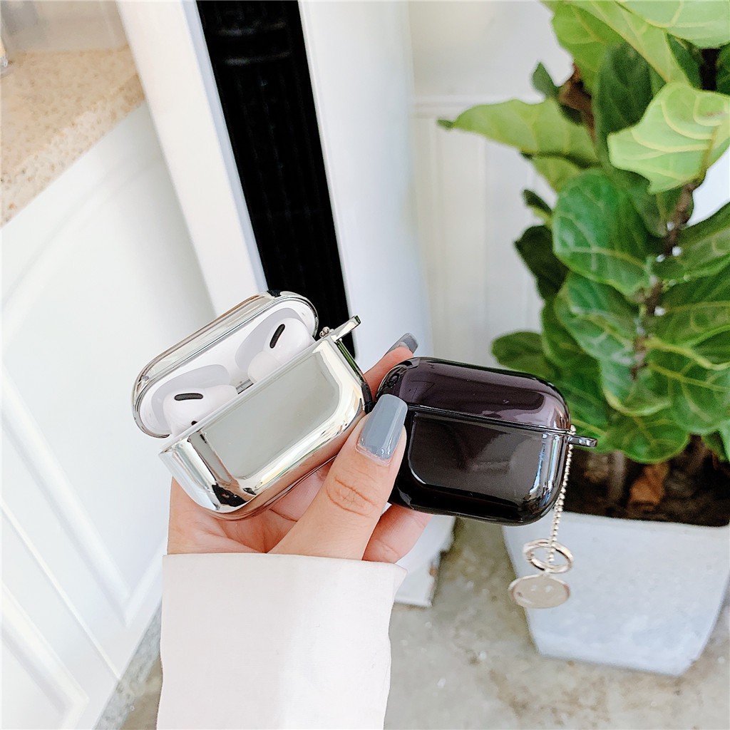 Ốp Bảo Vệ Hộp Sạc Tai Nghe Thích Hợp Cho AirPods Pro 1 2 3 Bằng Silicon Màu Trơn Họa Tiết Mặt Cười Dễ Thương