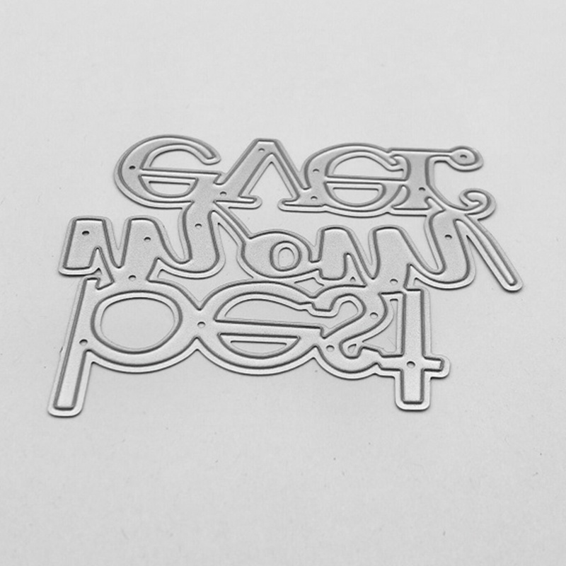 Khuôn Cắt Giấy Kim Loại Hình Chữ Best Mom Ever