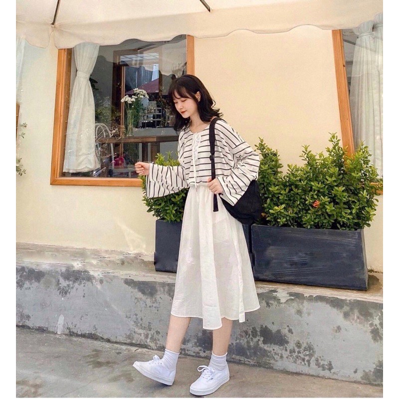 VIVI SKIRT - CHÂN VÁY DÁNG DÀI TRƠN | BigBuy360 - bigbuy360.vn