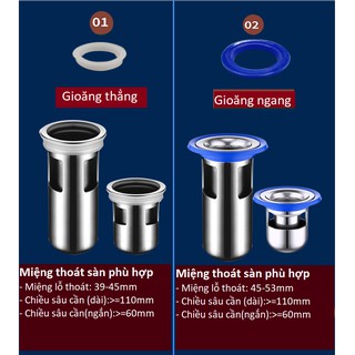 Lõi thoát sàn ngăn mùi inox 304