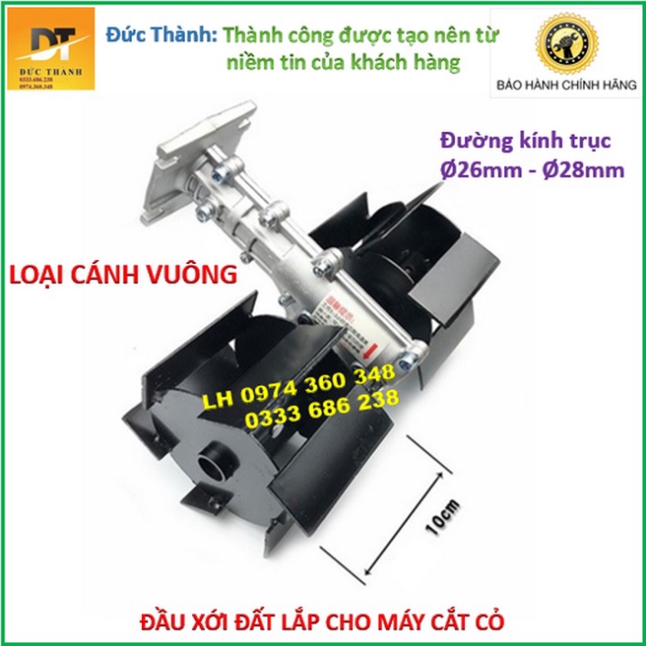 Siêu hot Đầu xới đất cánh vuông