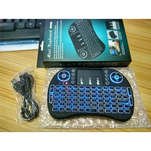 BÀN PHÍM KIÊM CHUỘT KHÔNG DÂY MINI UKB 500-RF CÓ LED | BigBuy360 - bigbuy360.vn