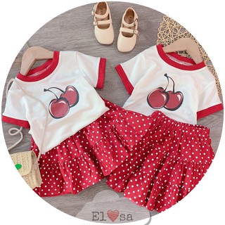 Set váy cherry