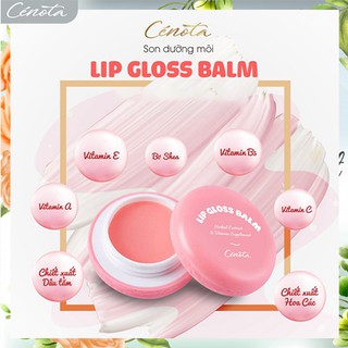 Son dưỡng môi Cénota Lip Gloss Balm, son dưỡng ẩm mềm môi, tẩy da chết C19 Salala