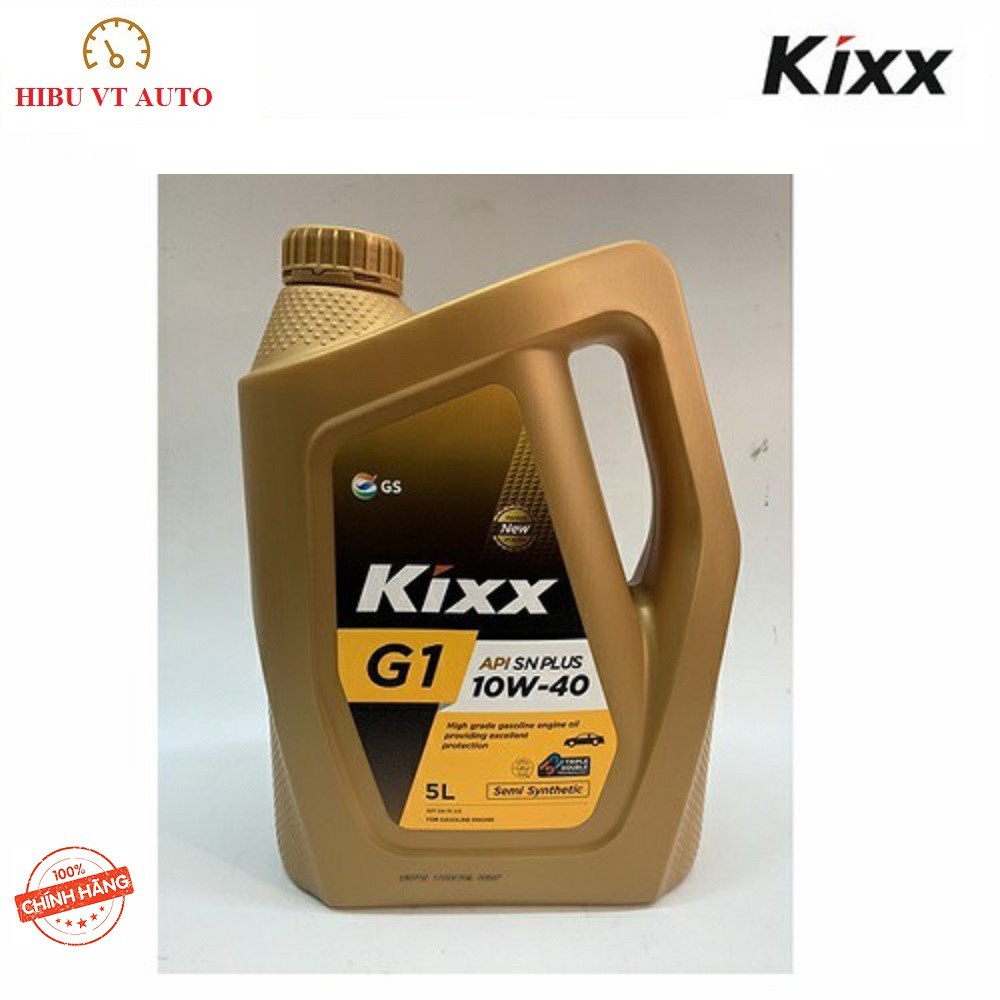 Dầu Động Cơ Xăng Kixx G1 SN 10W40 5Lít – Thùng Nhựa tiết kiệm nhiên liệu cho xe của bạn