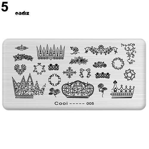 Khuôn in họa tiết móng tay nhiều hình ảnh độc đáo dễ sử dụng