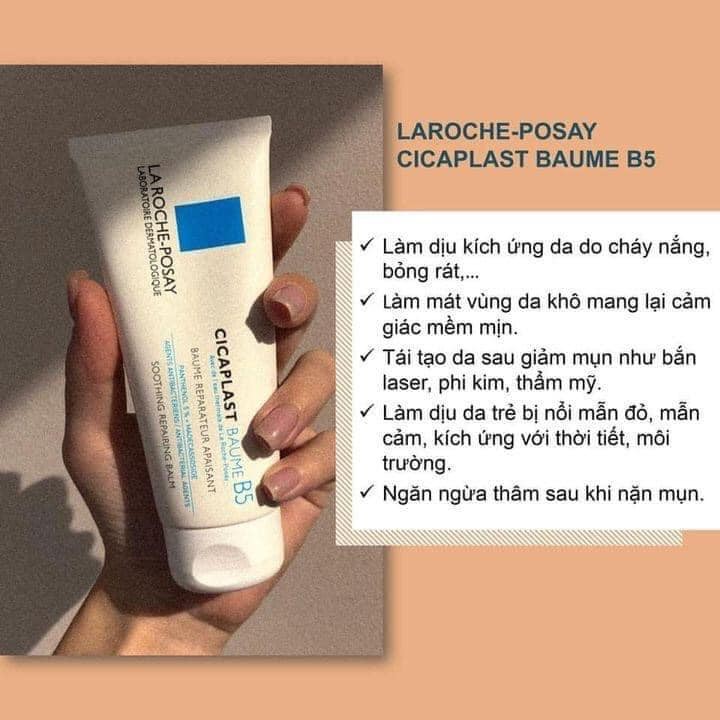 Kem dưỡng giúp làm mềm và dịu da khô, da sau dị ứng B5 La Roche Posay