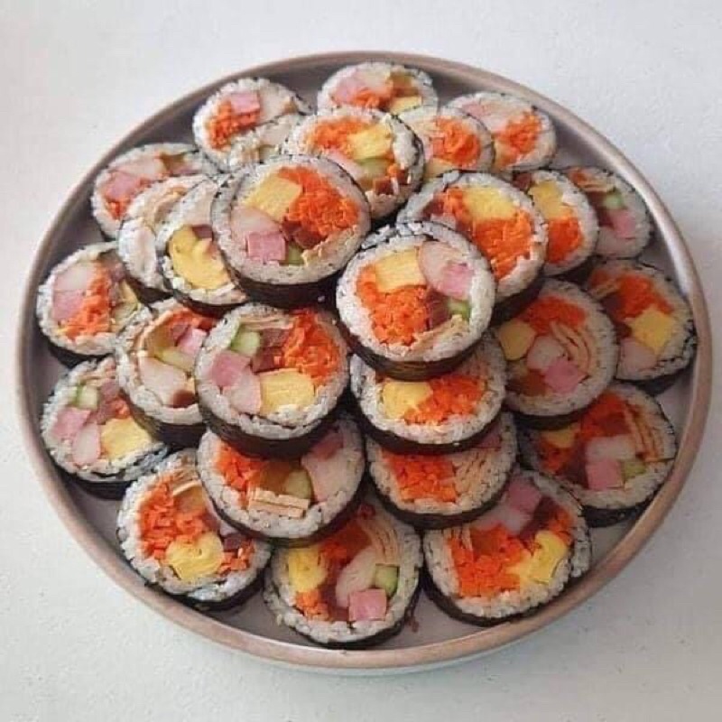 Rong Biển Cuộn Cơm Kimbap 10 Lá K-FOOD Hàn Quốc Gói 23 gr,Mềm Dai Chuẩn Vị-Lá Kim,Mành Tre Cuốn Gimbap,Sushi Sashimi