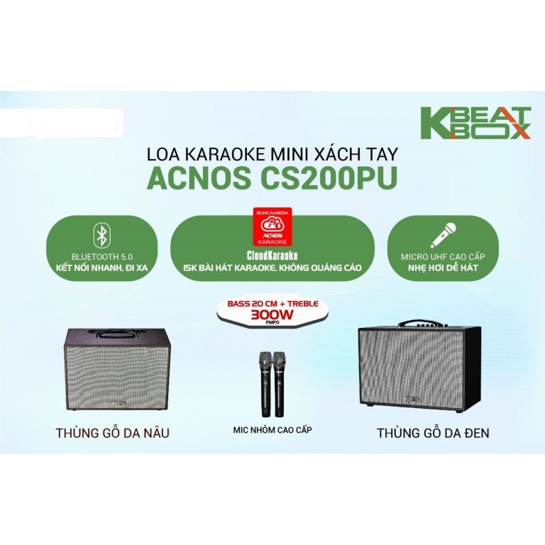 Loa Karaoke mini xách tay ACNOS CS200PU