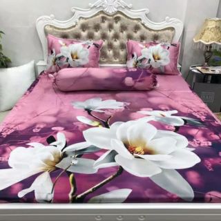 BỘ DRAP THUN LẠNH Ý 5D THÁI LAN CAO CẤP NHIỀU MẪU (INBOX CHỌN MẪU)