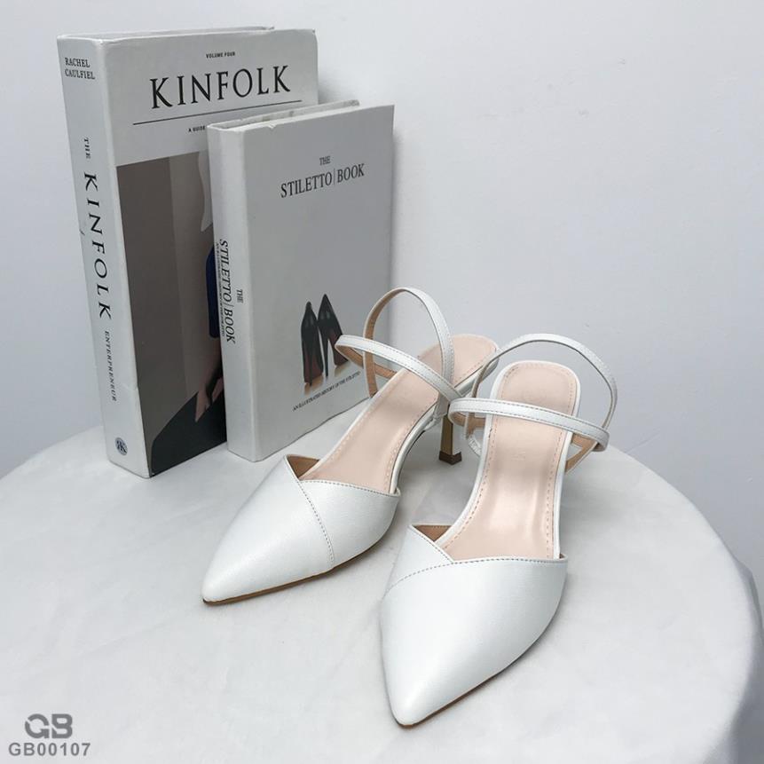 Giày Cao Gót giayBOM Mũi Nhọn Đế Cao 5 cm GB00107 ViP