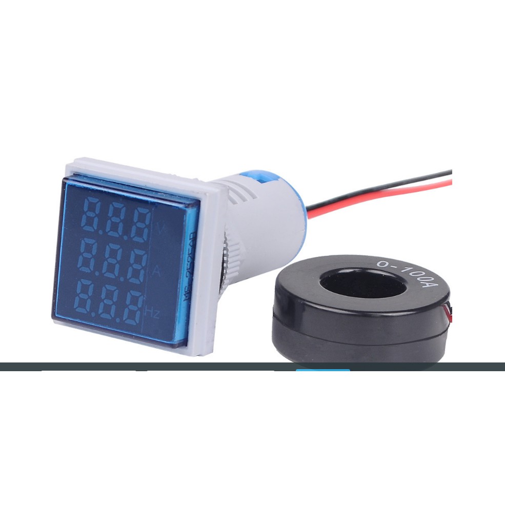 Đồng hồ đo và hiển thị dòng và điện áp AC -100A
