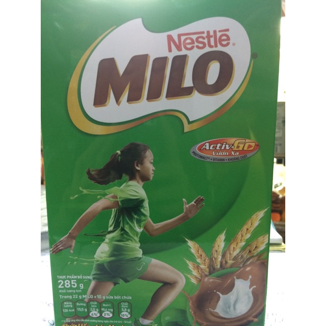 Milo hộp giấy 285gram