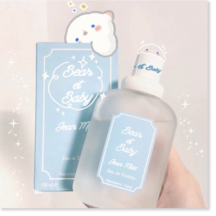 [Mã giảm giá] 🌈🍓🍭  Nước Hoa Nữ,Học Sinh,... Bear Et Baby Jean Miss Eau De Toilette 50ml Thơm Mùi Sữa & Hoa Quả- Y269