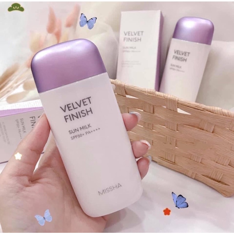 Kem chống nắng Missha Velvet Finish Sun Milk Tím SPF 50 + / PA ++++