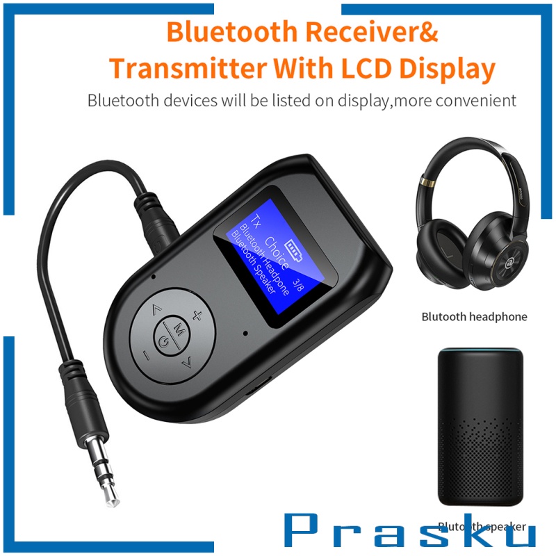 Thiết Bị Truyền Nhận Tín Hiệu Âm Thanh Bluetooth 5.0 Không Dây 2 Trong 1 3.5mm Rx / Tx