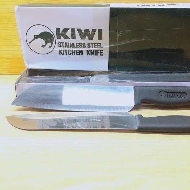 Dao Kinwi Stainless Steel Kitchen Knife Cán Nhựa Đen Dài 27cm - No.477