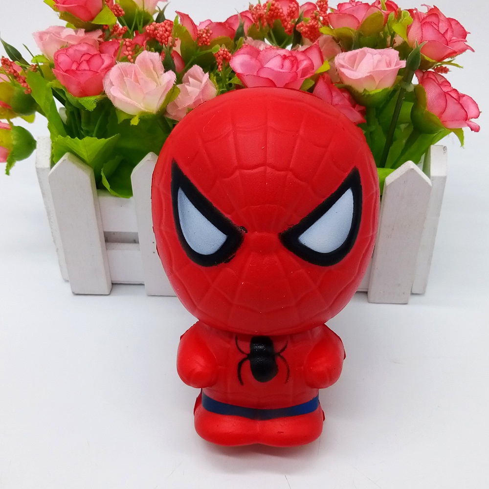 Squishy Lớn Hình người nhện đỏ avengers marvel Đồ Chơi Xốp Giảm Stress Hình mềm mịn dễ Thương đàn hồi Cho Bé