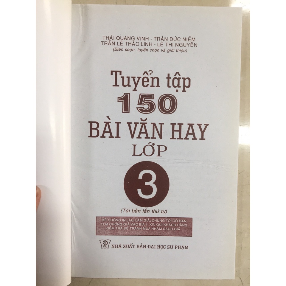 Sách - Tuyển tập 150 bài văn hay lớp 3