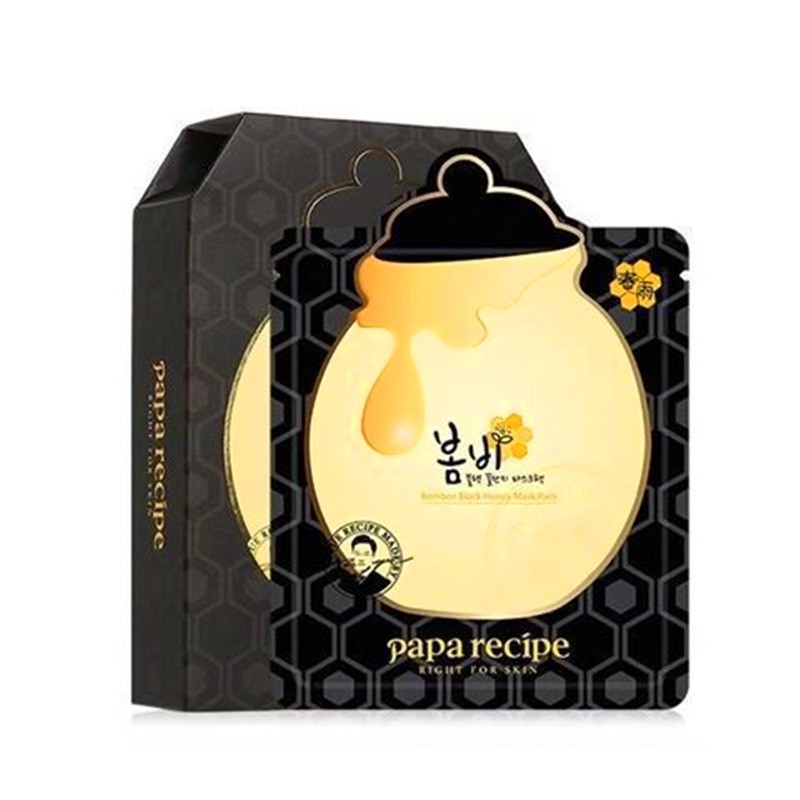 Papa Recipe Honey Moisturizing Mask Nourishing Brightening Skin MặT Nạ DưỡNg Da 10 Pieces/Box