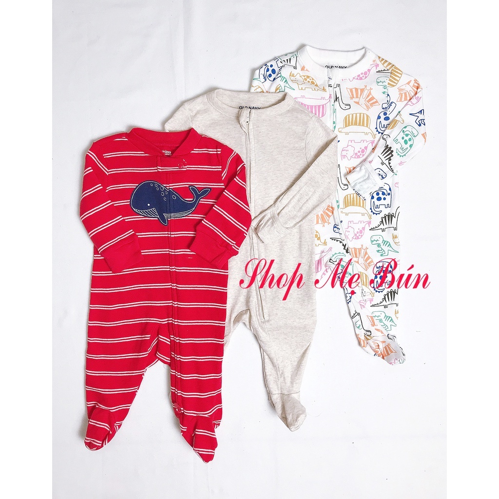 Body sleep vải 100% cotton, bộ liền thân cho bé trai, bé gái hàng xuất dư xịn