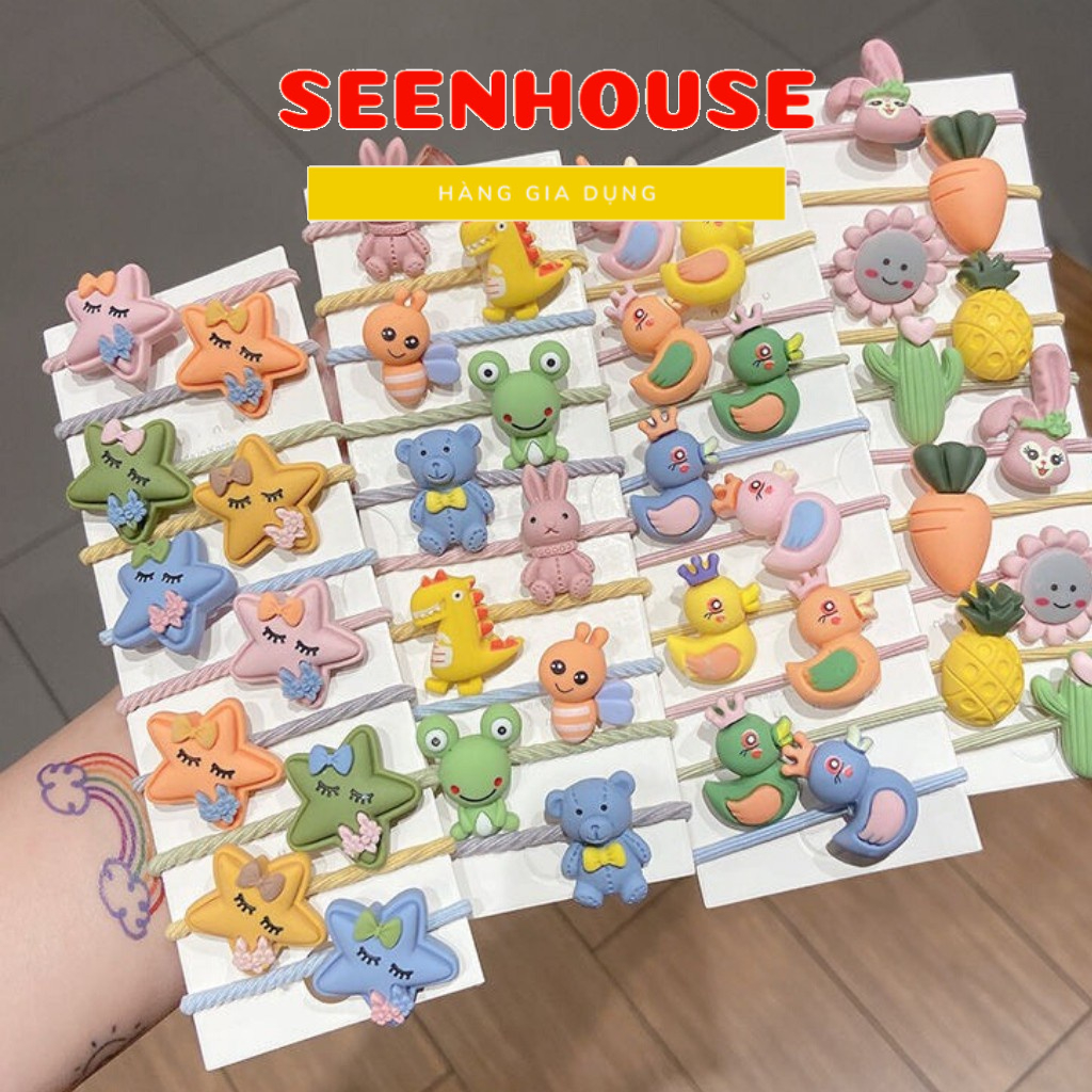 Set 10 Dây Buộc Tóc Cho Bé Dễ Thương