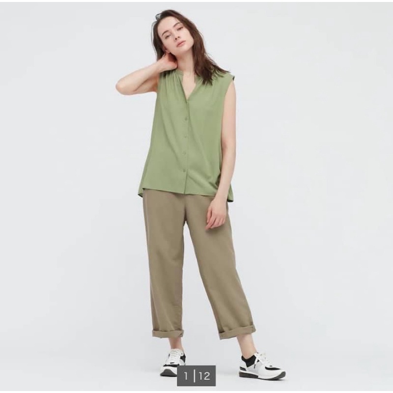 Áo sơ mi Uniqlo chất rayon siêu mịn mát