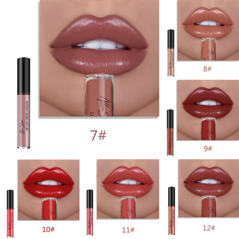 [Hàng mới về] Son kem hiệu ứng bóng mượt môi 6ml nhãn hiệu Allen Shaw | BigBuy360 - bigbuy360.vn