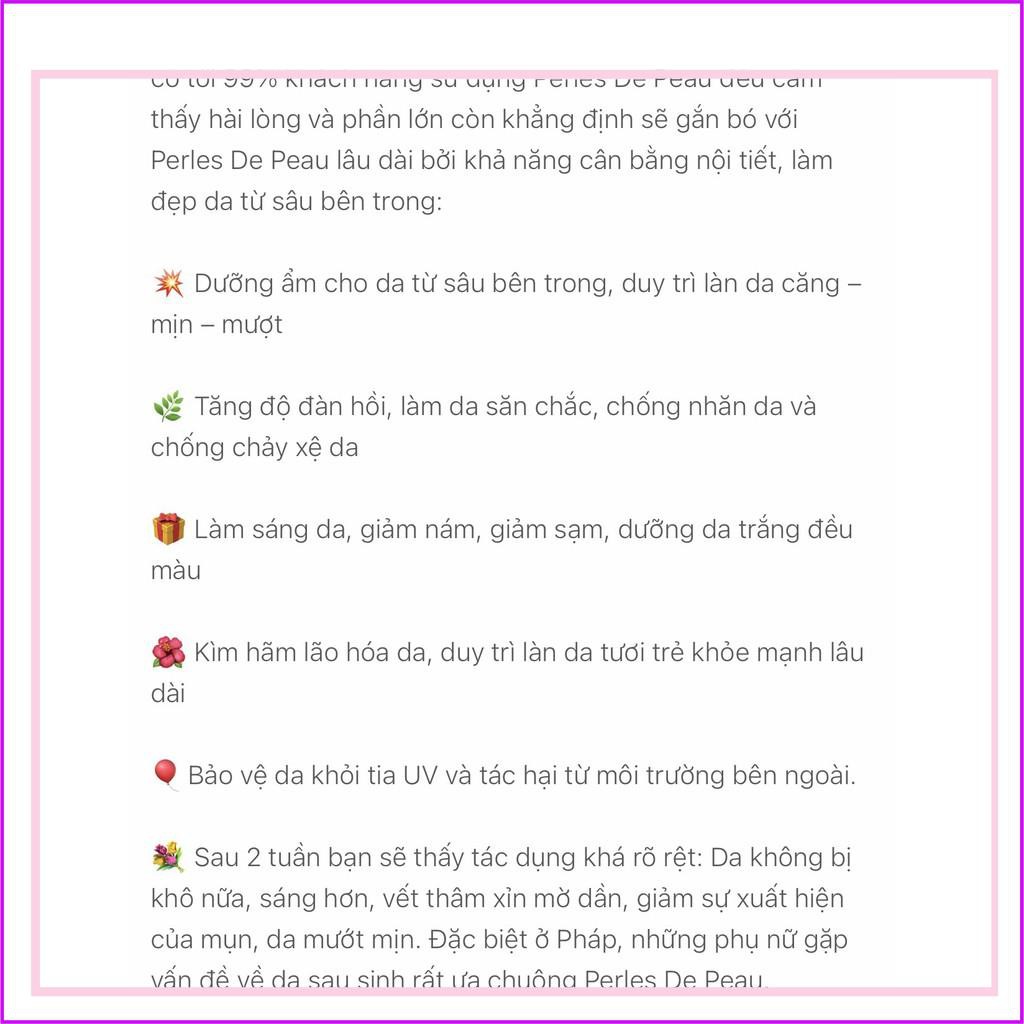 Hàng Pháp viên uống đẹp da Perles de Peau Hydratant 200v