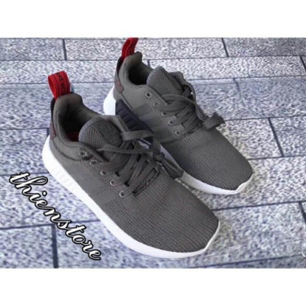 Hot [Sale 3/3]Giày NMD R2 grey red future harvest cargo Giày NMD Xám đỏ Giày NMD R2 [Sẵn Hàng] . ⋆ Hè