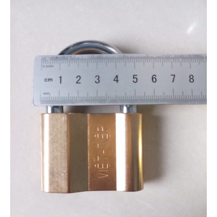 Combo 10 ổ khóa việt tiệp dùng chung 1 chìa chủ ( loại 6 phân , khóa giữ chìa , gồm 10 chìa sơ cua )