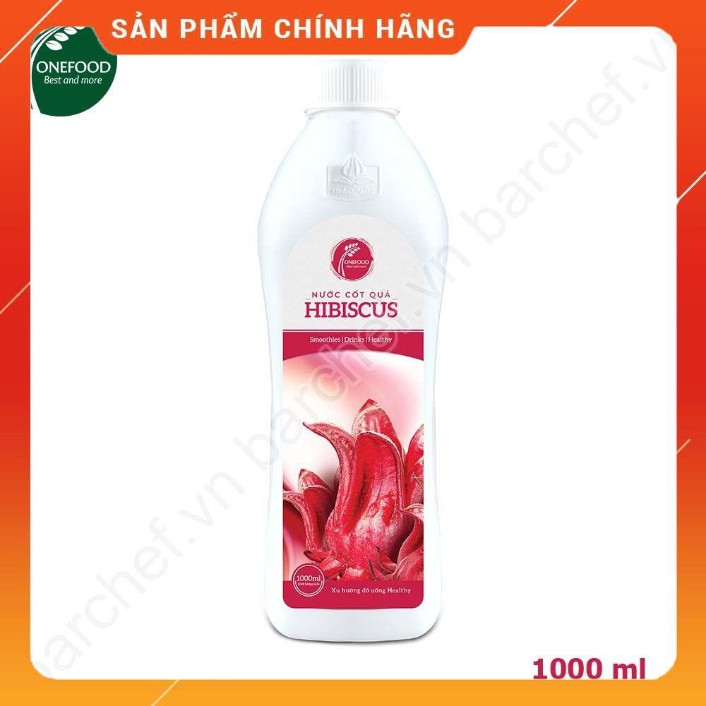 Nước cốt quả Hibiscus Onefood - chai 1L  - Hàng chính hãng