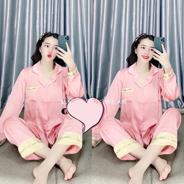 [ LỤA SATIN CAO CẤP ] PIJAMA TAY DÀI QUẦN DÀI MẶC NHÀ SANG CHẢNH MẪU MỚI | BigBuy360 - bigbuy360.vn