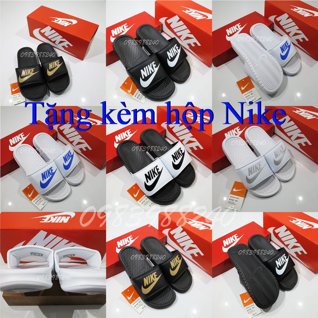 Dép Nike Nk quai ngang FREESHIP hot trend unisex nam nữ loại 1 cao cấp, lót dày, tem size in nhiệt, tặng kèm hộp hãng.