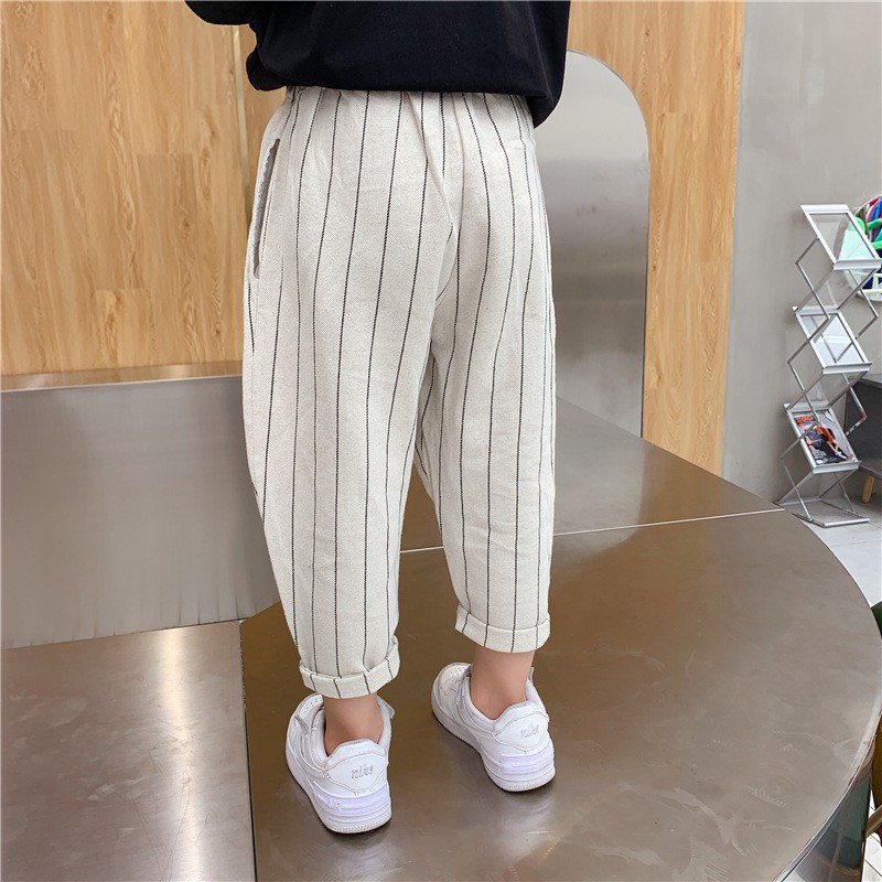 [Q107] Quần baggy vải sọc dọc sz 80-150