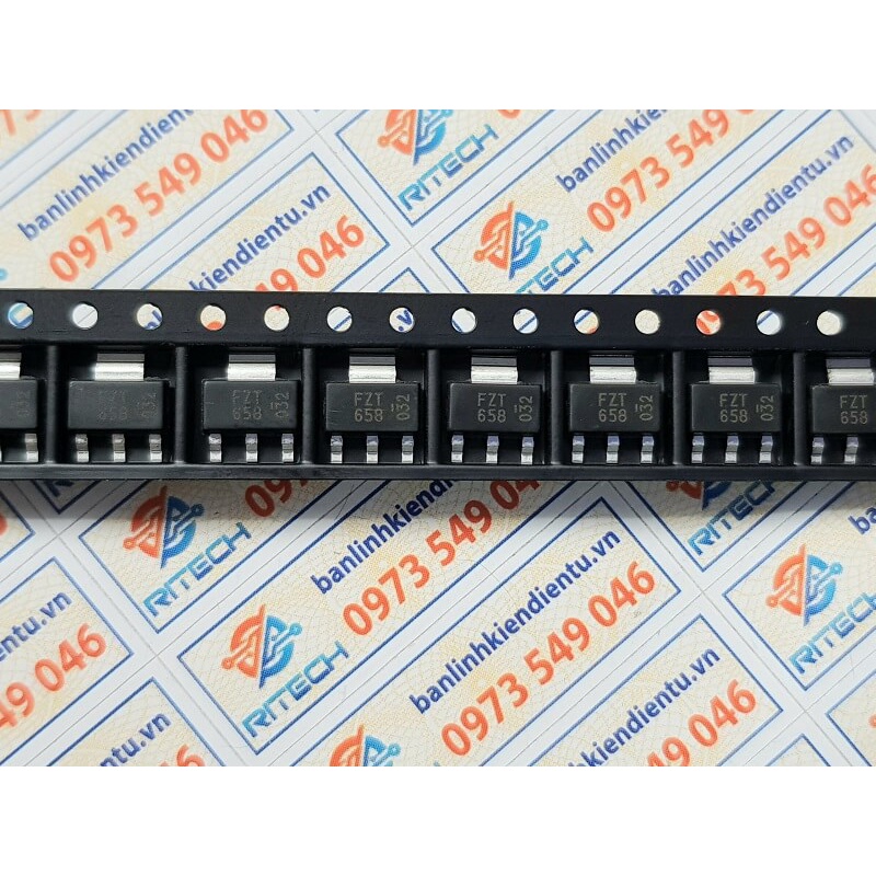 [Combo 5 chiếc] FZT658 FZT658TA Transistor NPN 400V/0.5A SOT223