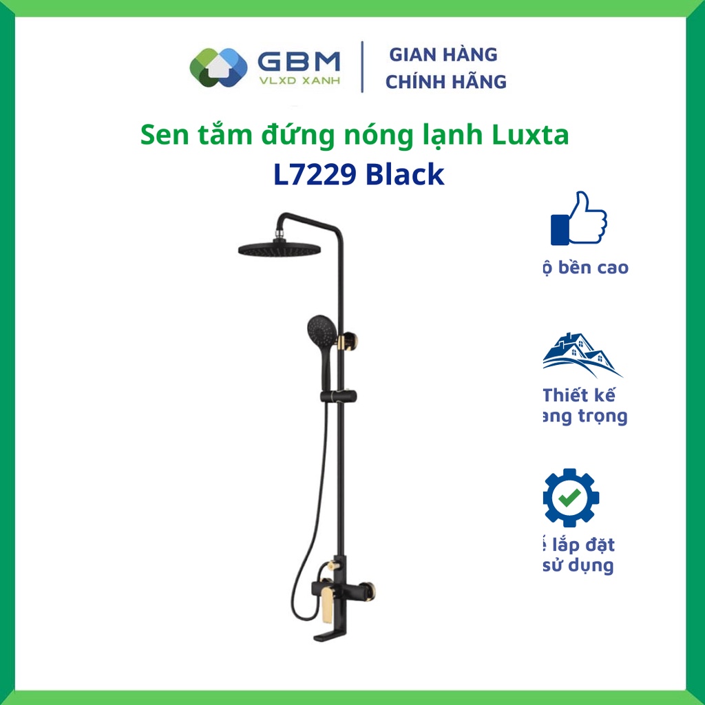 Sen Tắm Đứng Nóng Lạnh Luxta L7229 Black