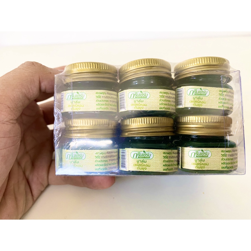 (CAM KẾT CHÍNH HÃNG) Dầu Thoa Chống Muỗi Đốt Thái Lan Chính Hãng Green Herb, CAO SẢ CHỐNG CÔN TRÙNG ĐỐT